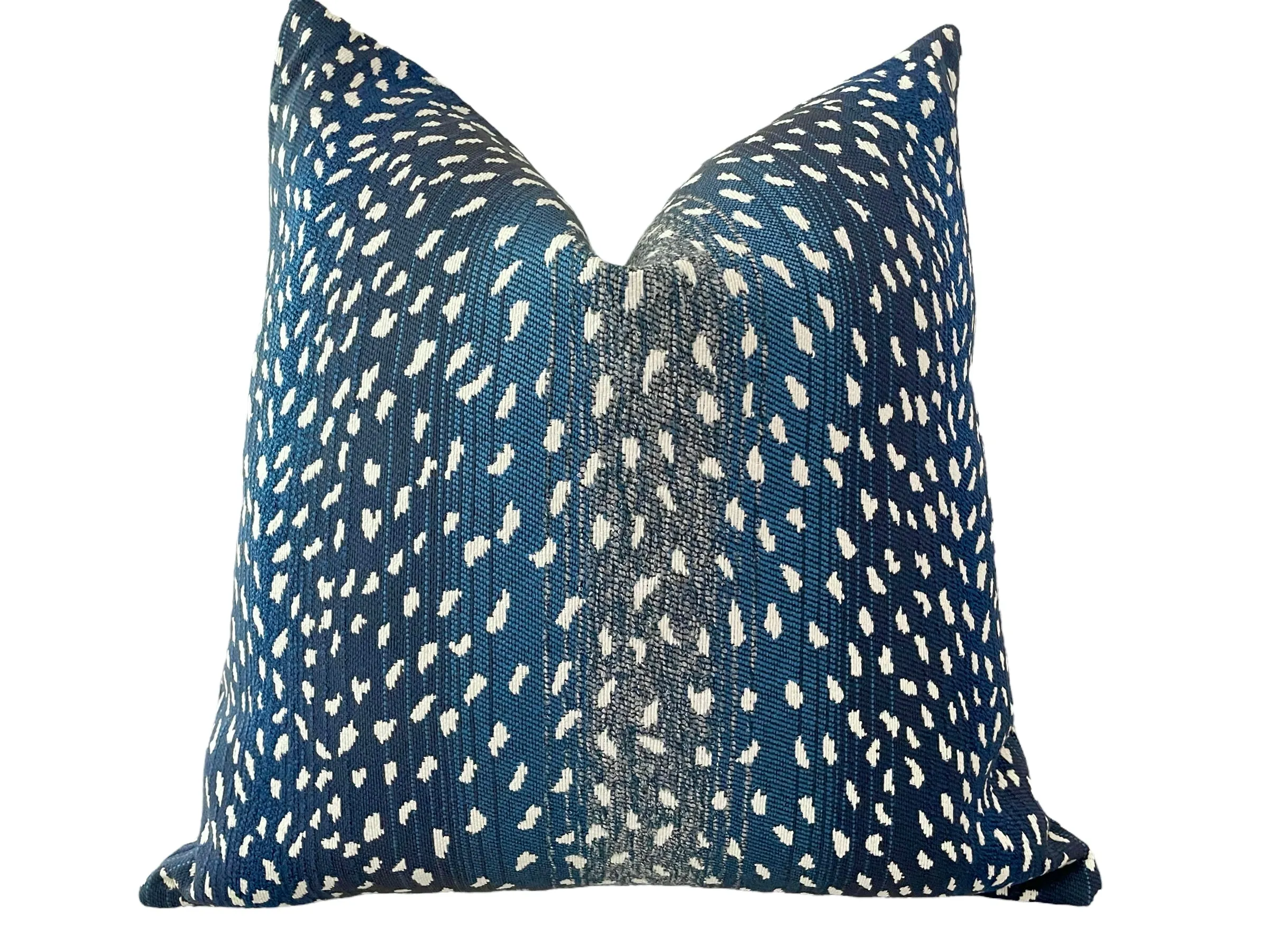 Navy Antelope Outdoor Pillow Cover / Fawn Outdoor Pillow cover / Blue Patio Pillow / Porch Pillow Cover / Outdoor 12x18 18x18 20x20