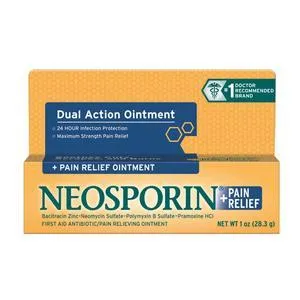 Neosporin Antibiotic Ointment Plus Pain Relief, Maximum Strength, 1.0 oz.