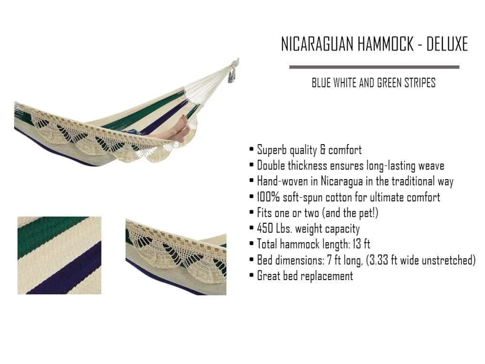 Nicaraguan Hammock with Universal Hammock Stand