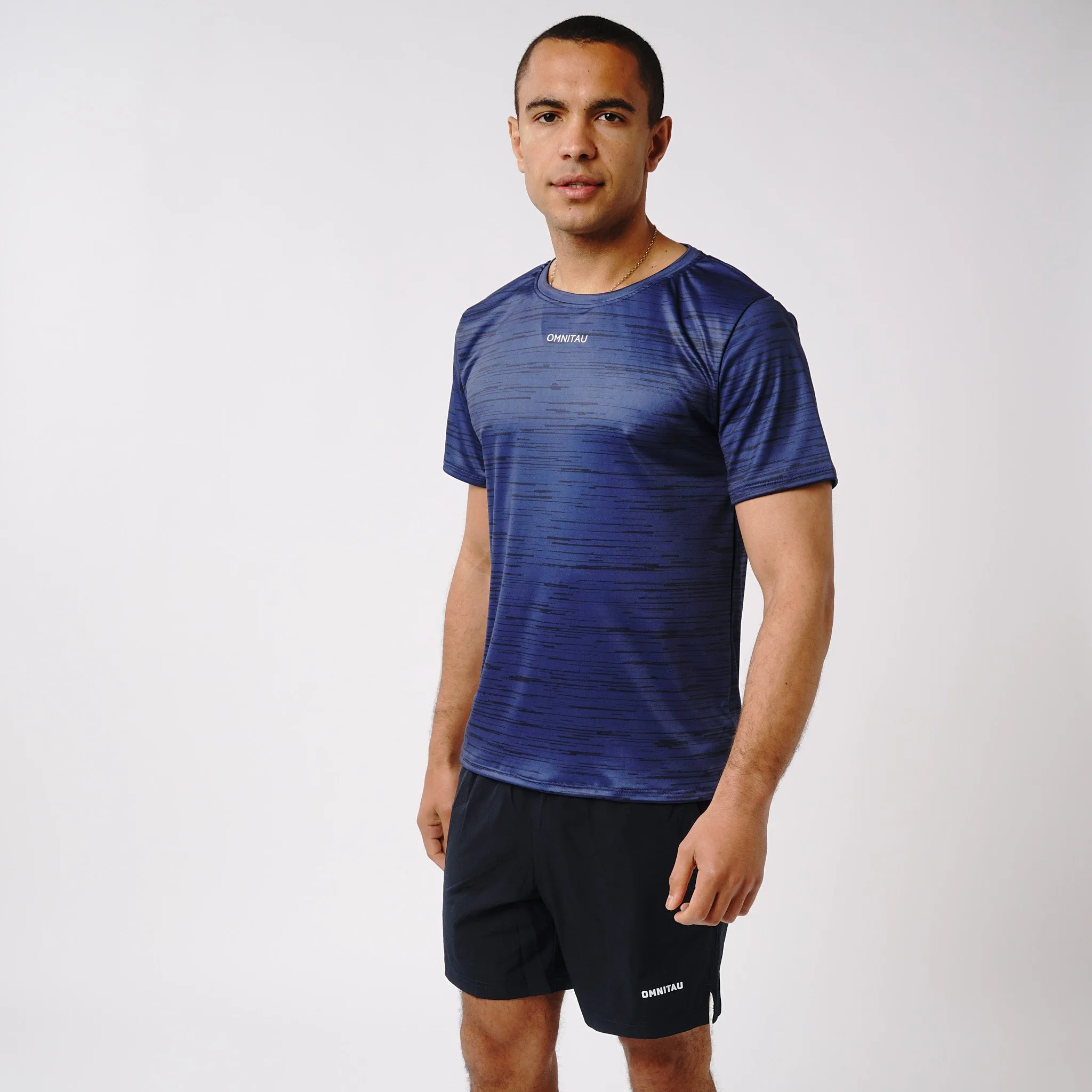 Omnitau Men's Breathable Phi Running Shorts - Navy