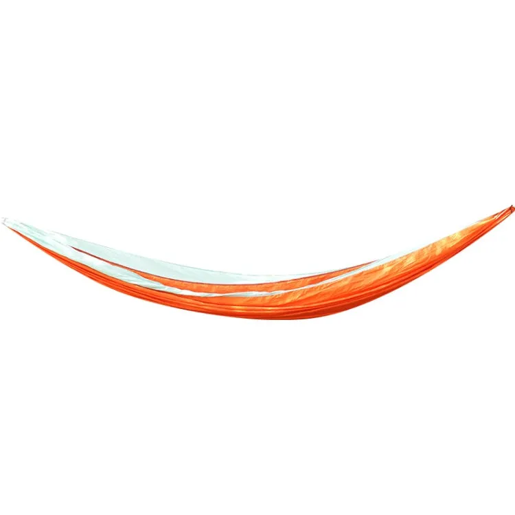 Outdoor Hammock Nylon Parachute Cloth Travel Camping Swing, Style: 2.7m x 1.4m (Orange Sky Blue)