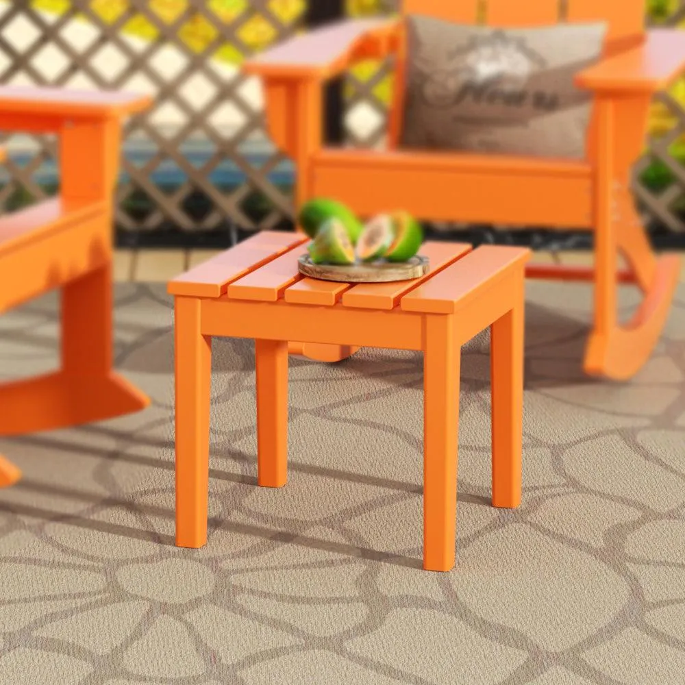 Palms Modern Adirondack Square Outdoor Side Table