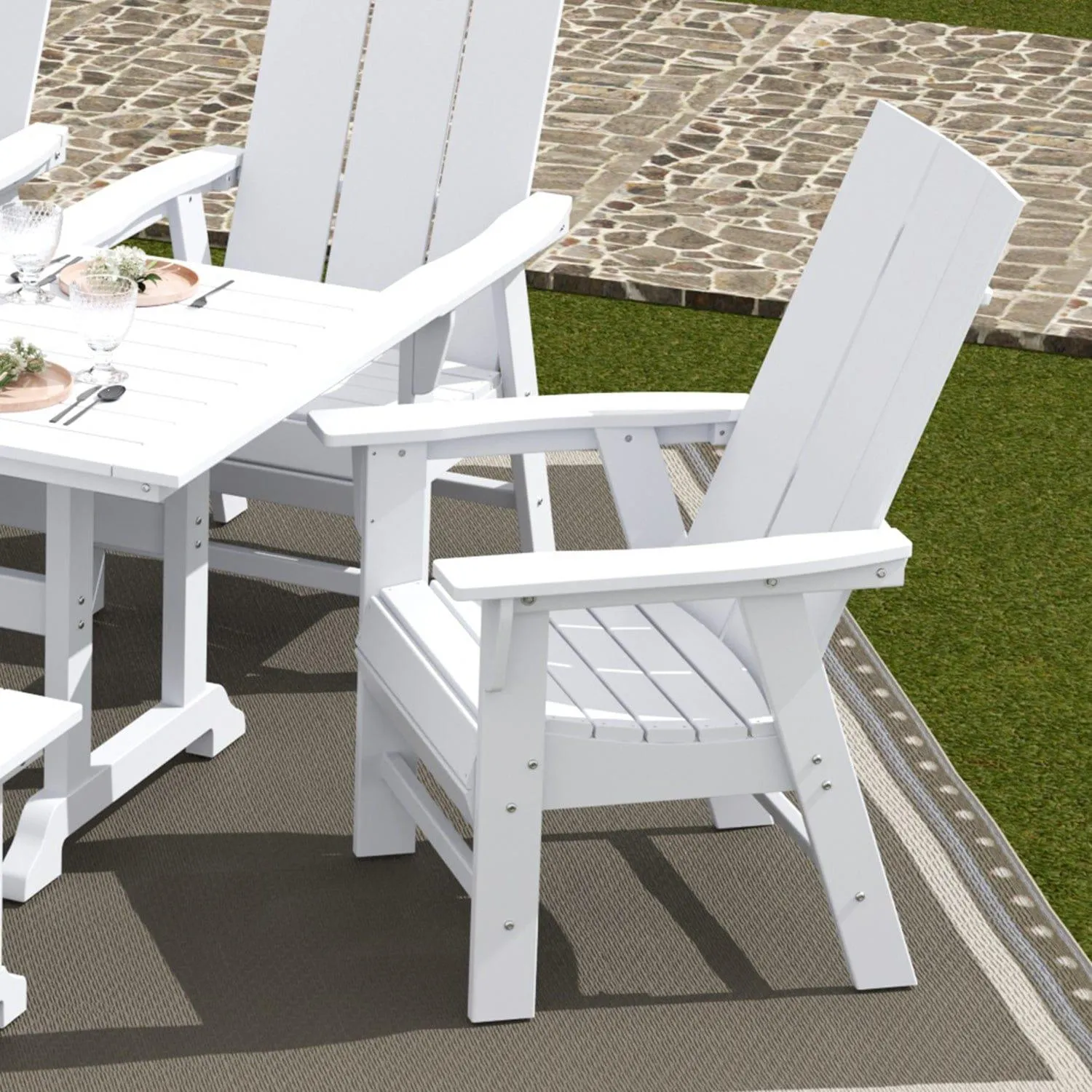 Palms Outdoor Patio Modern Adirondack Dining Chair