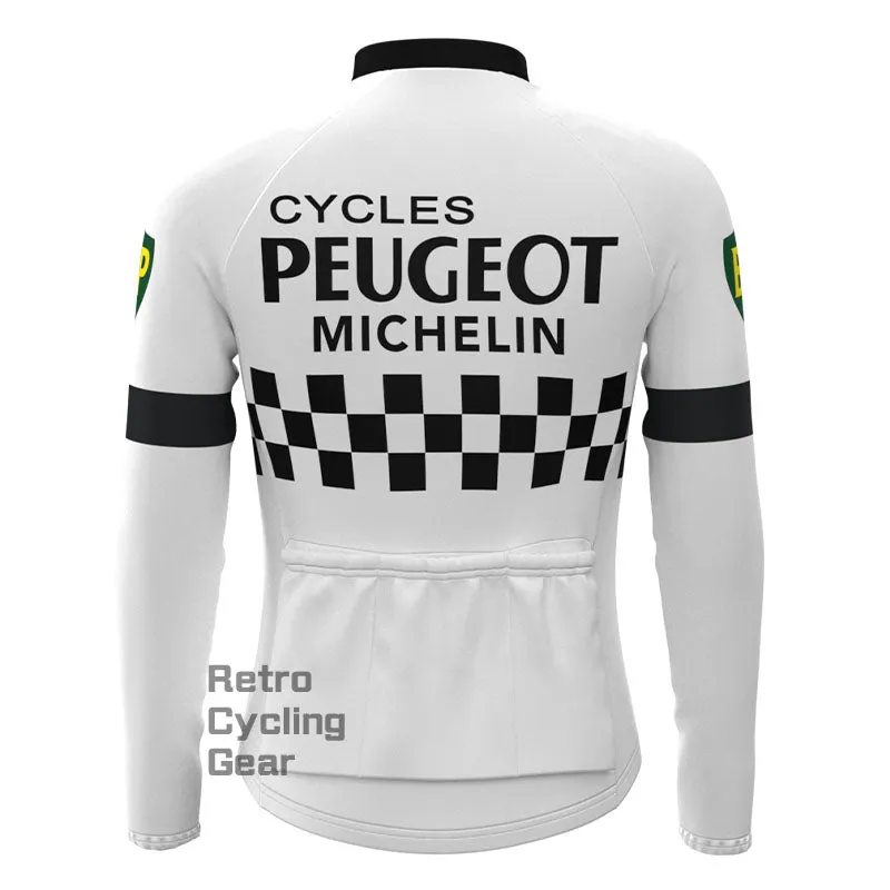 Peugeot Black-Dot Retro Long Sleeve Cycling Kit