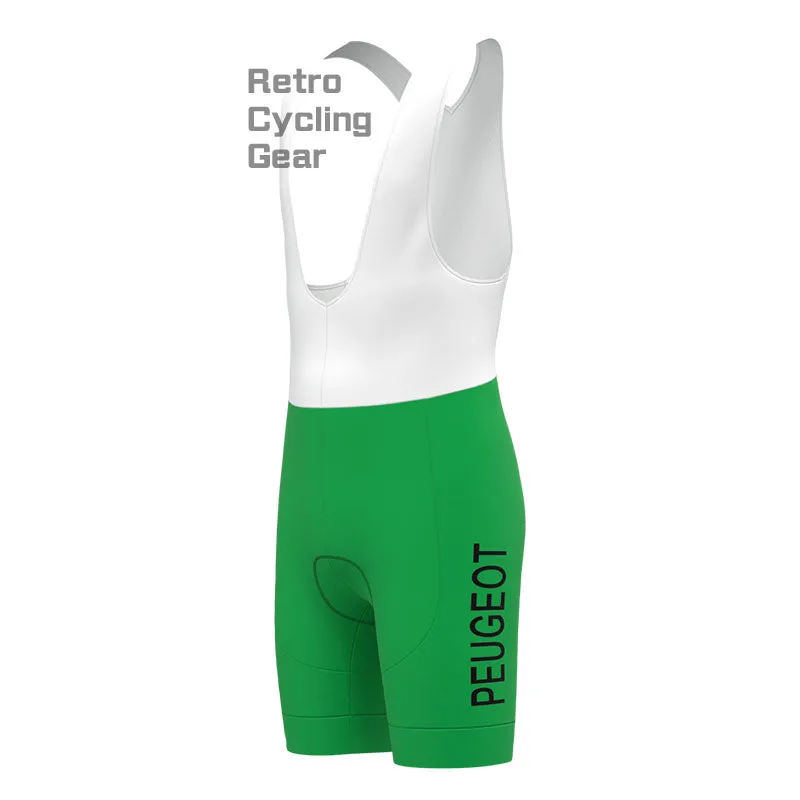 Peugeot Green Retro Long Sleeve Cycling Kit