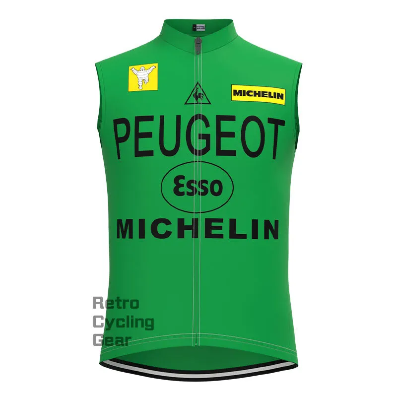 Peugeot Green Retro Long Sleeve Cycling Kit