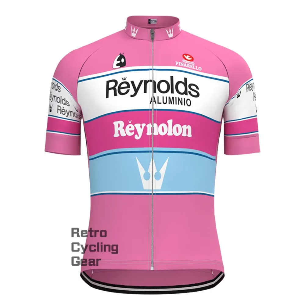 Pink Reynolds Retro Long Sleeve Cycling Kits