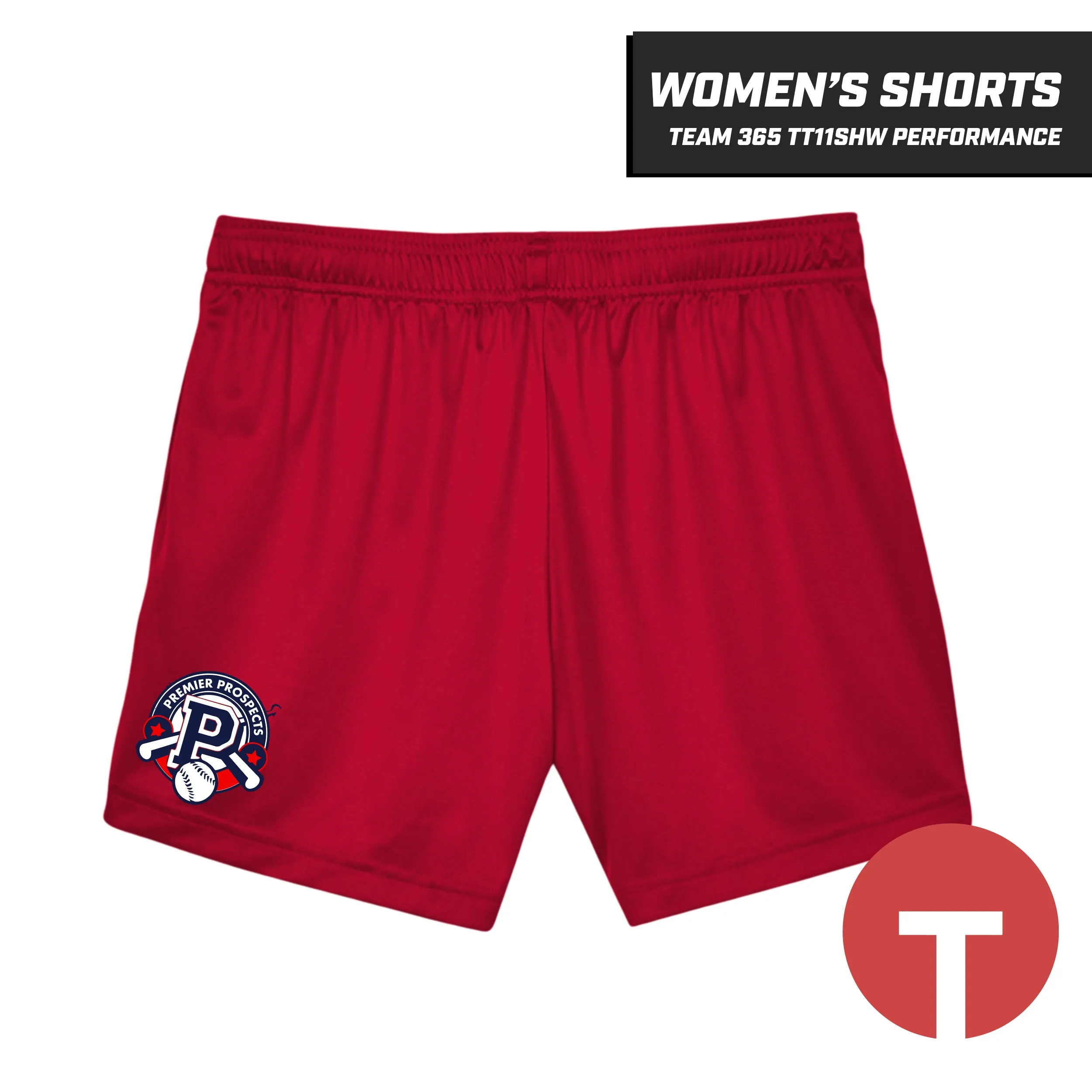 Premier Prospects - Women's Performance Shorts - Team 365 TT11SHW