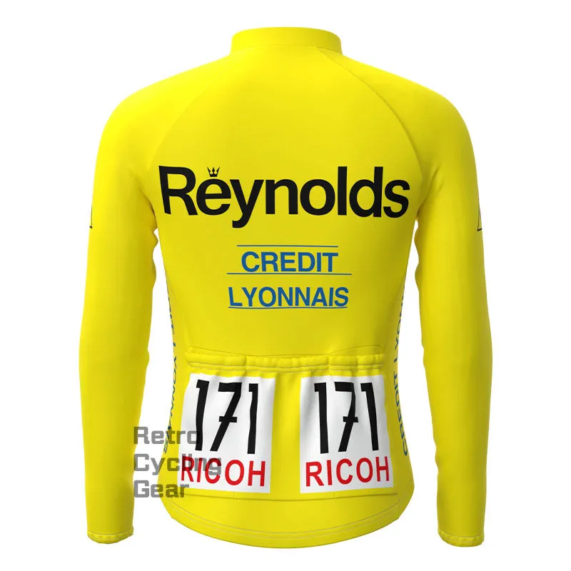 Reynolds Yellow Retro Long Sleeve Cycling Kit