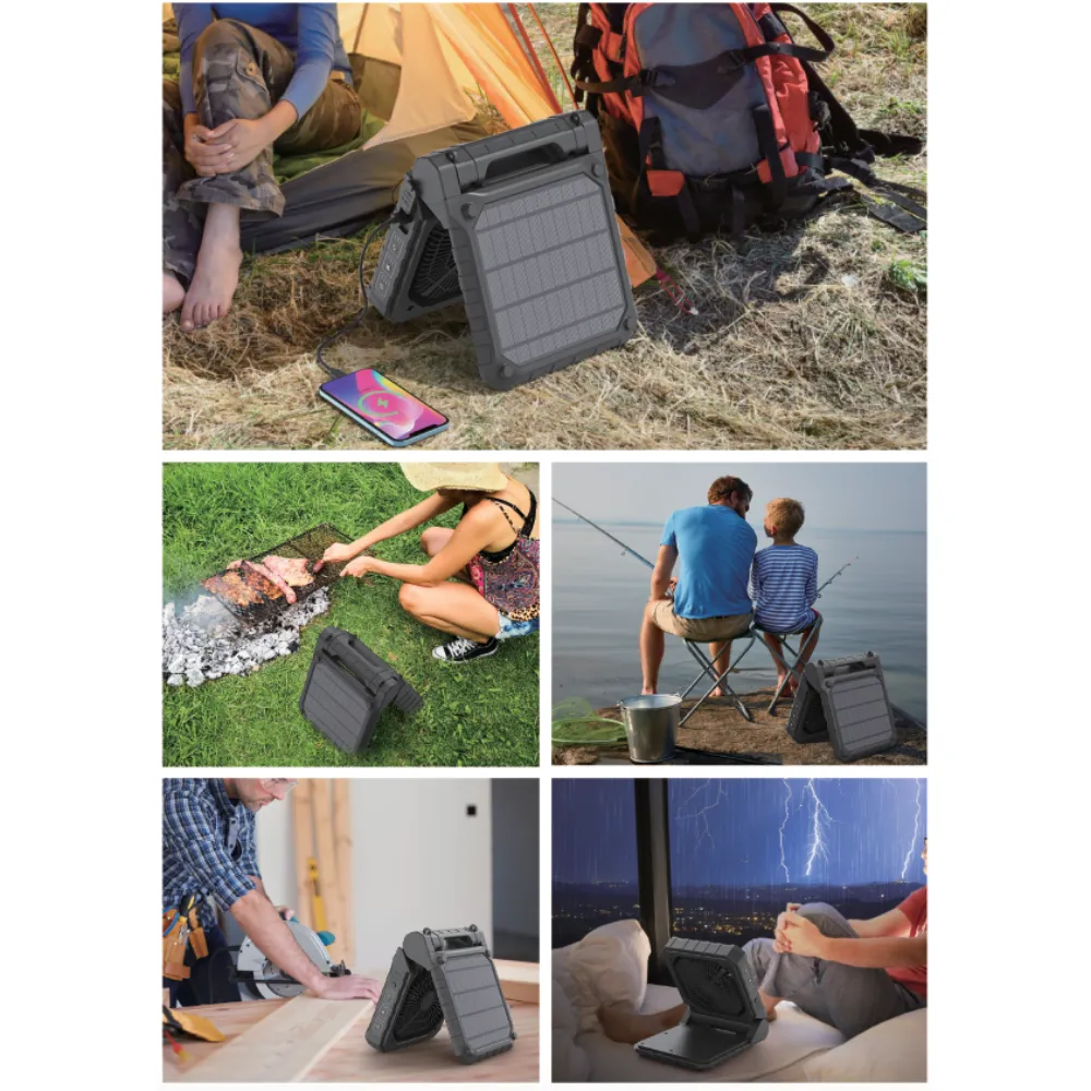 Solar Fan Portable Fan - Solar Rechargeable