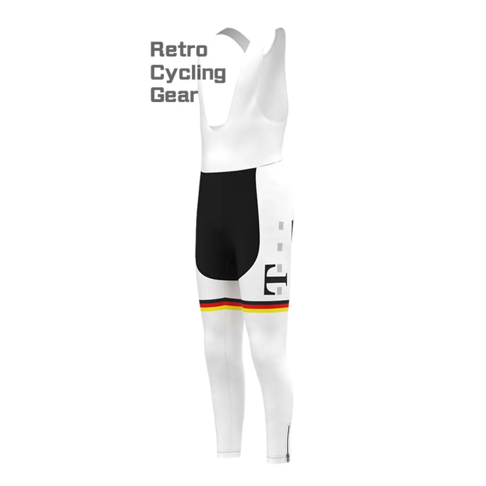 T white Retro Long Sleeve Cycling Kits