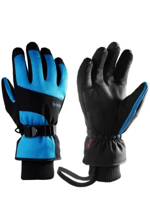 Thick Waterproof Mountaineering Gloves with Wrist Rope - SF0588