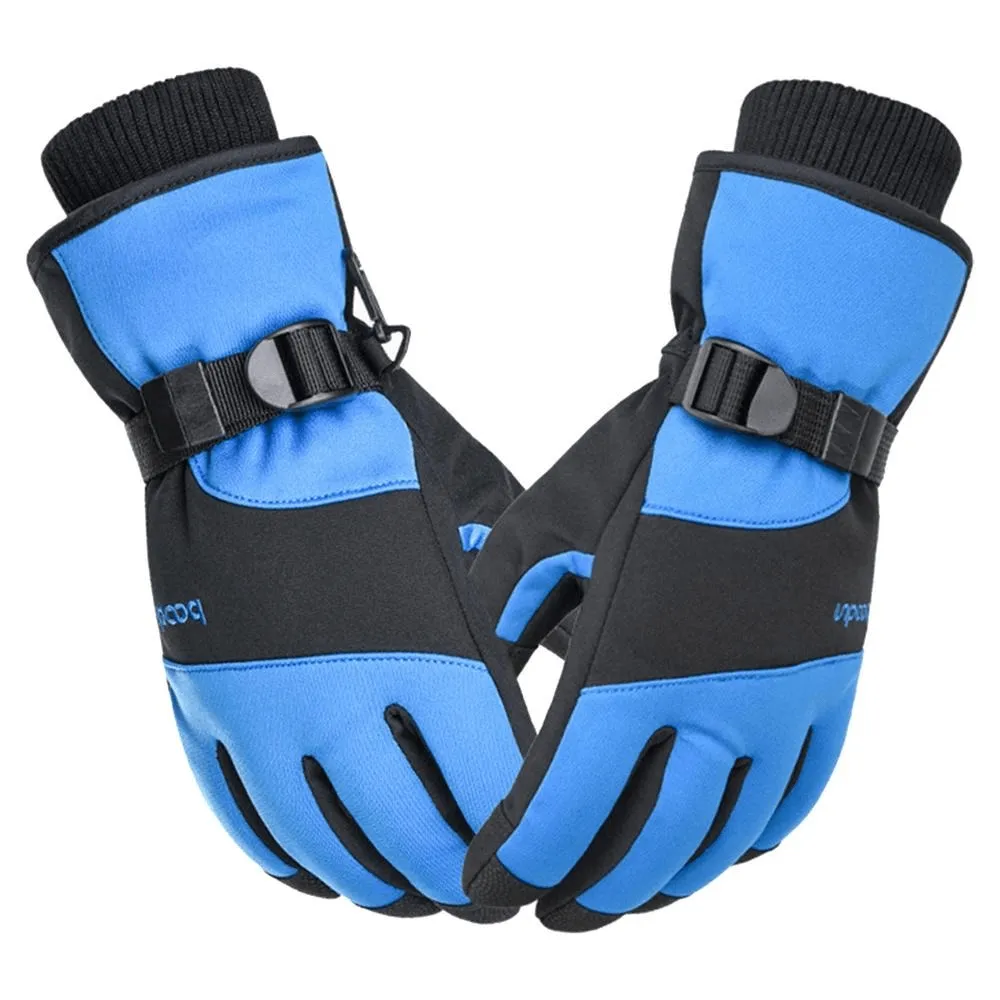 Thick Waterproof Mountaineering Gloves with Wrist Rope - SF0588