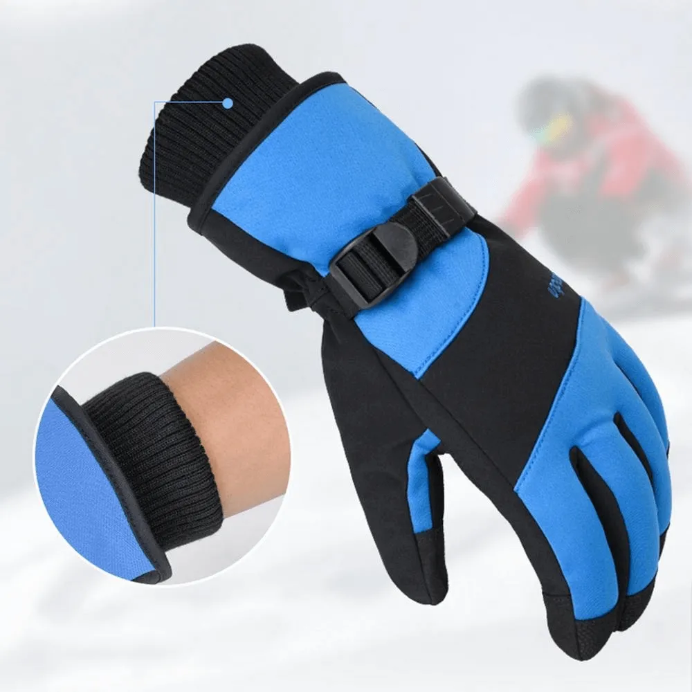 Thick Waterproof Mountaineering Gloves with Wrist Rope - SF0588