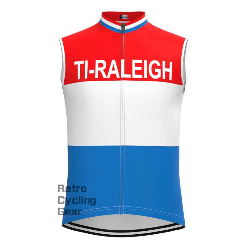 TI-Raleigh Red-Blue Retro Long Sleeve Cycling Kit