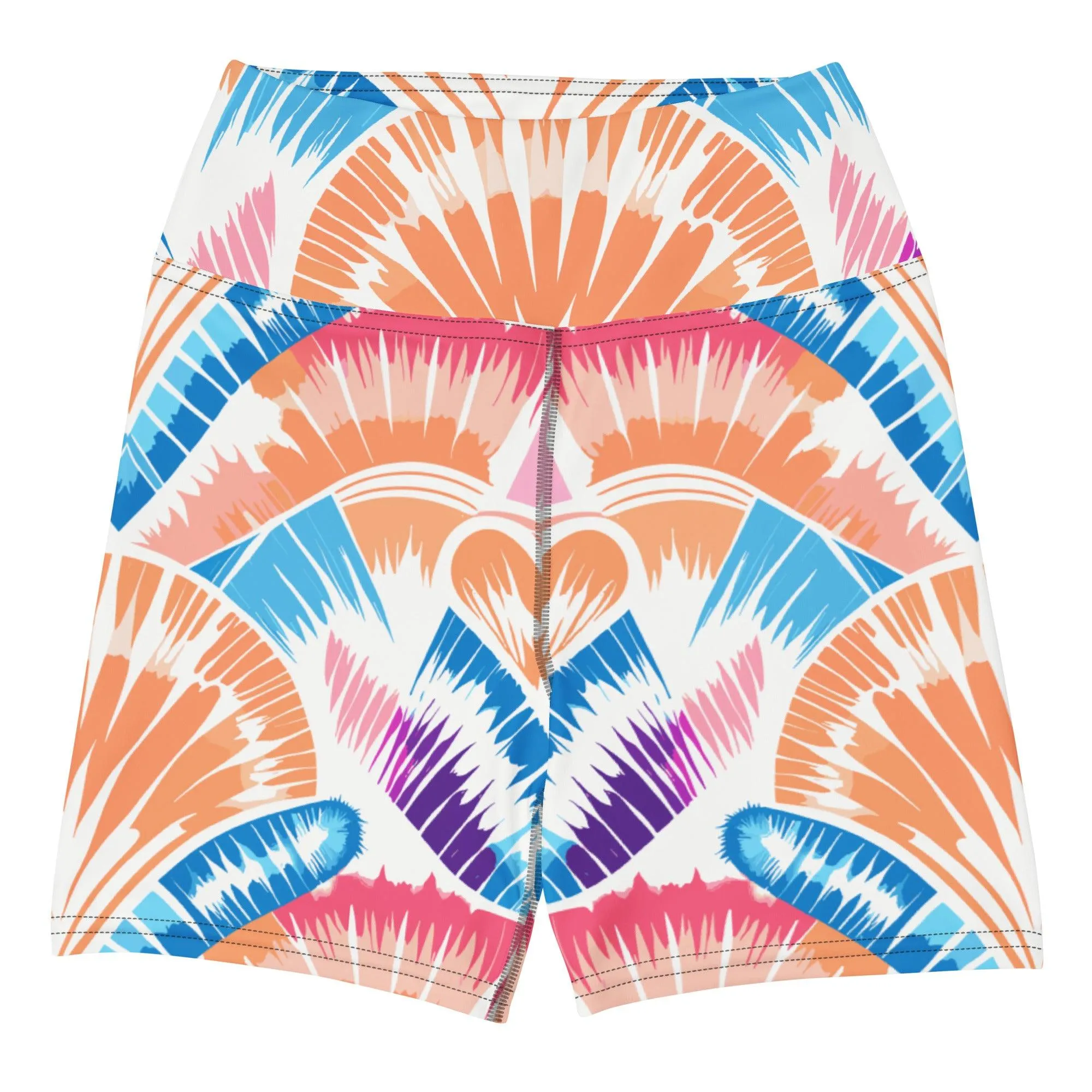 Tie-dye Yoga Shorts Peachy Shells