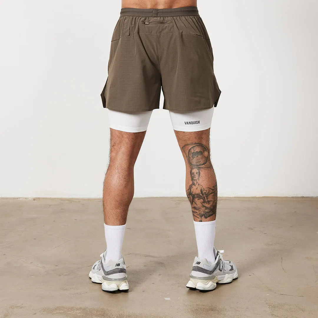 Vanquish Utility Brown Performance Shorts