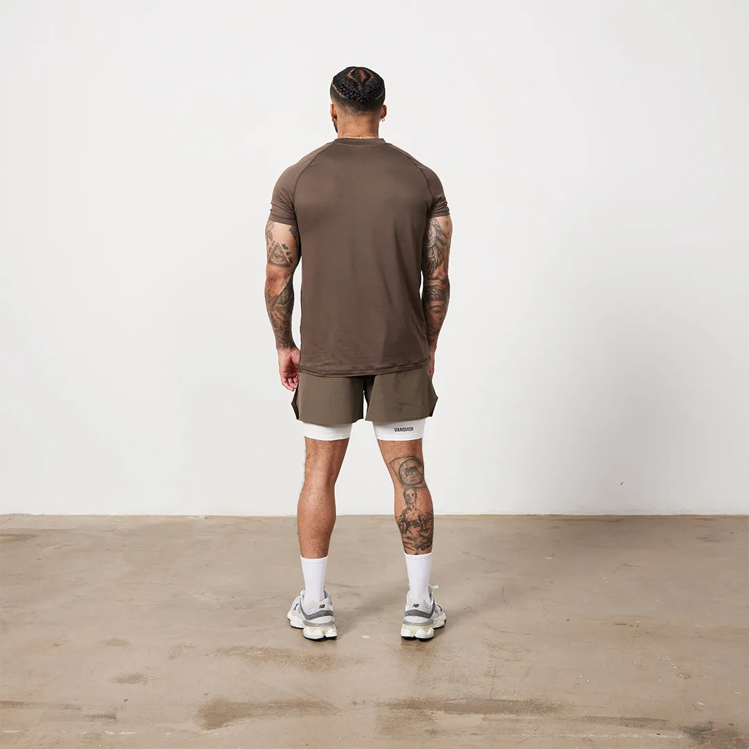 Vanquish Utility Brown Performance Shorts