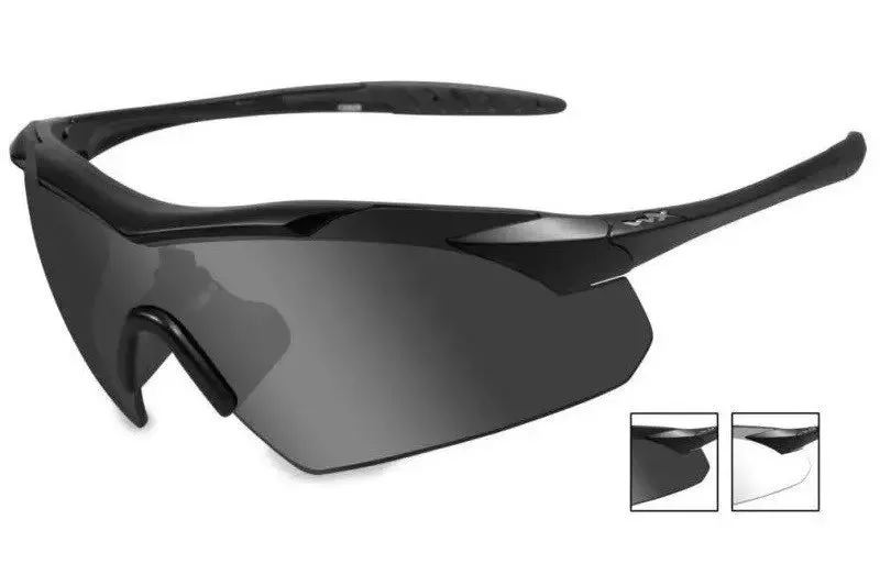 Vapor glasses Grey/Clear - Black Frame