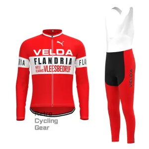 VELDA Retro Long Sleeve Cycling Kit