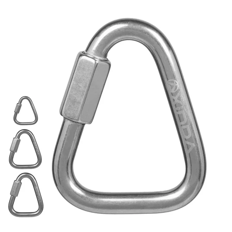 Xinda Stainless Steel Triangle Connecting Ring Meilong Lock Rock Climbing Equipment 6mm