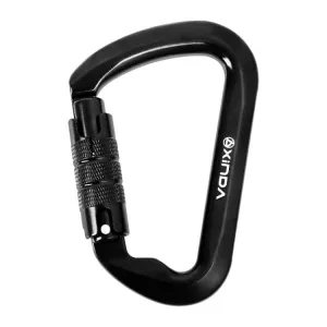 XINDA XD-8128 Outdoor Rock Climbing Load-bearing Carabiner Survive Kits, Color: Automatic-Black