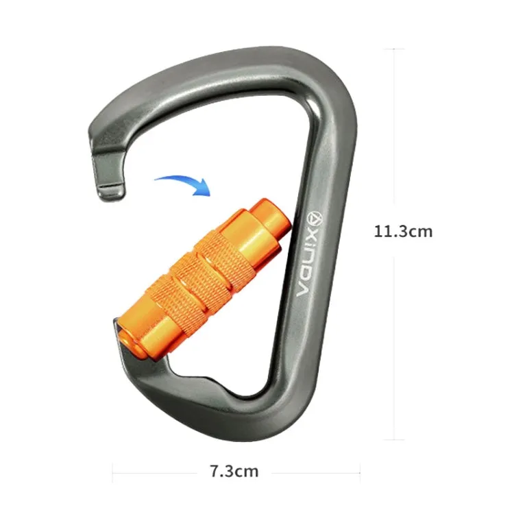 XINDA XD-8128 Outdoor Rock Climbing Load-bearing Carabiner Survive Kits, Color: Automatic-Black