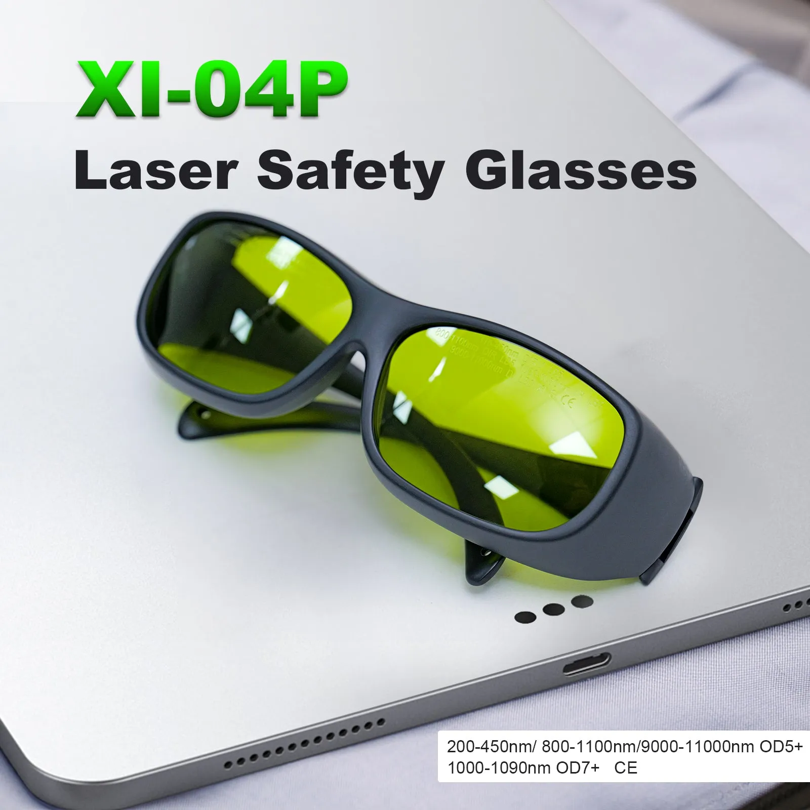 ZAC Laser Protective Glasses OD 7  Laser Safety Goggles for Laser Rust Removal Laser Welding Machine Laser Engraver