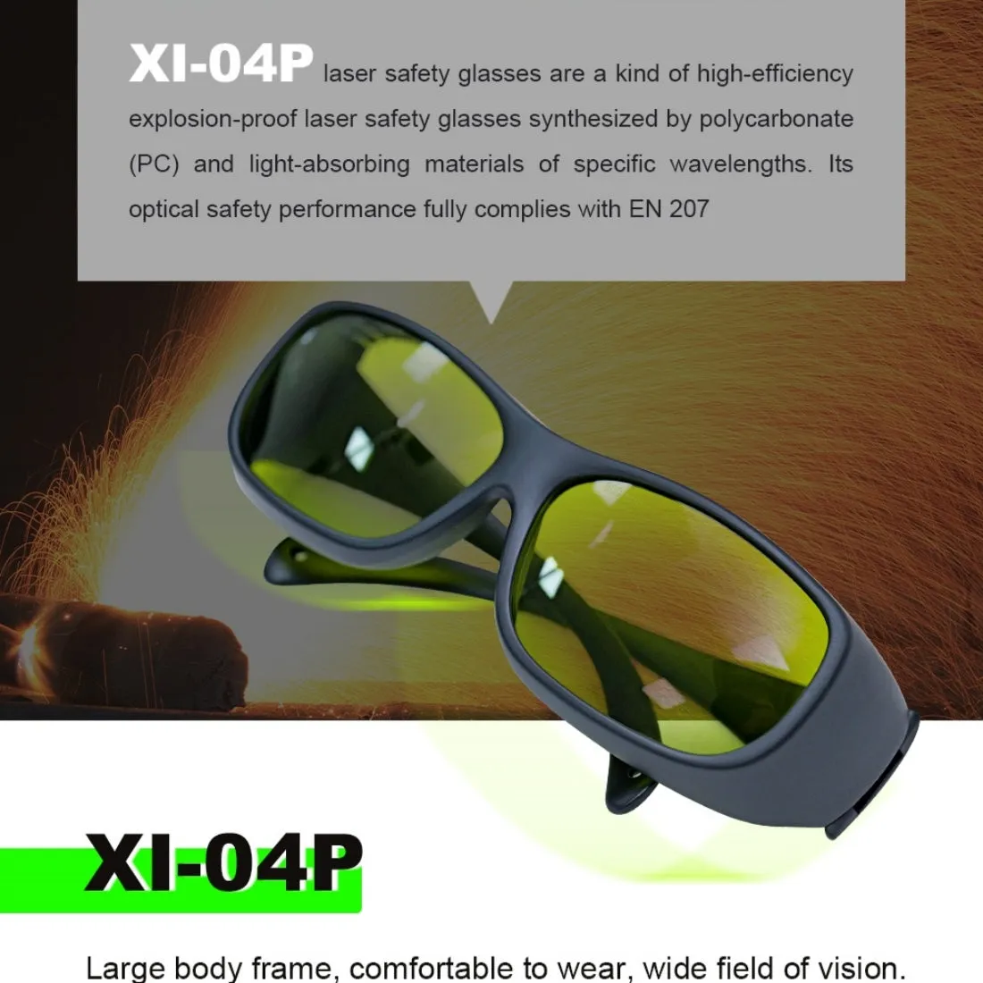 ZAC Laser Protective Glasses OD 7  Laser Safety Goggles for Laser Rust Removal Laser Welding Machine Laser Engraver